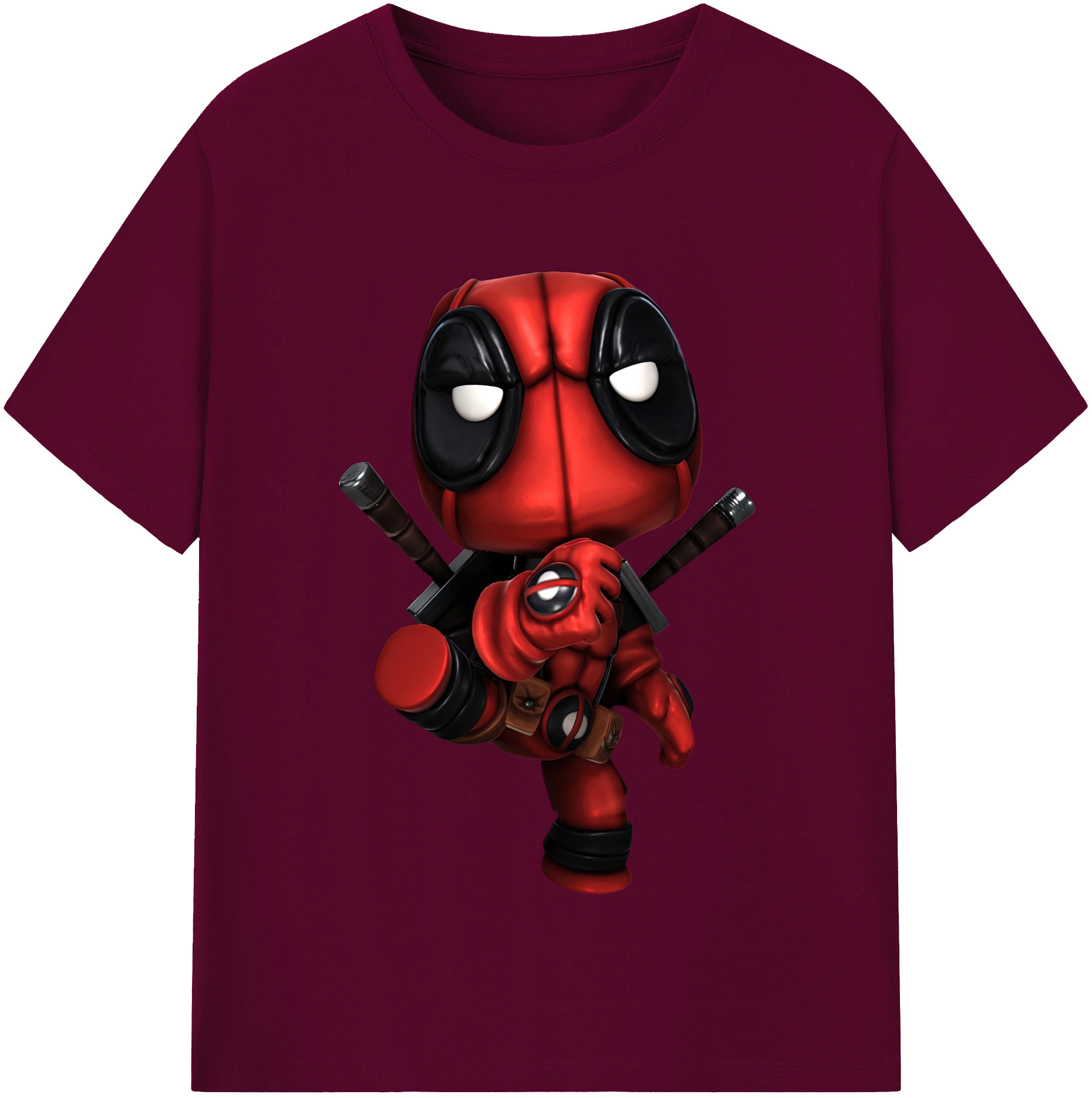 （画像用） Deadpool デッドプール レディースカジュアルプリントTシャツ（綿100％）